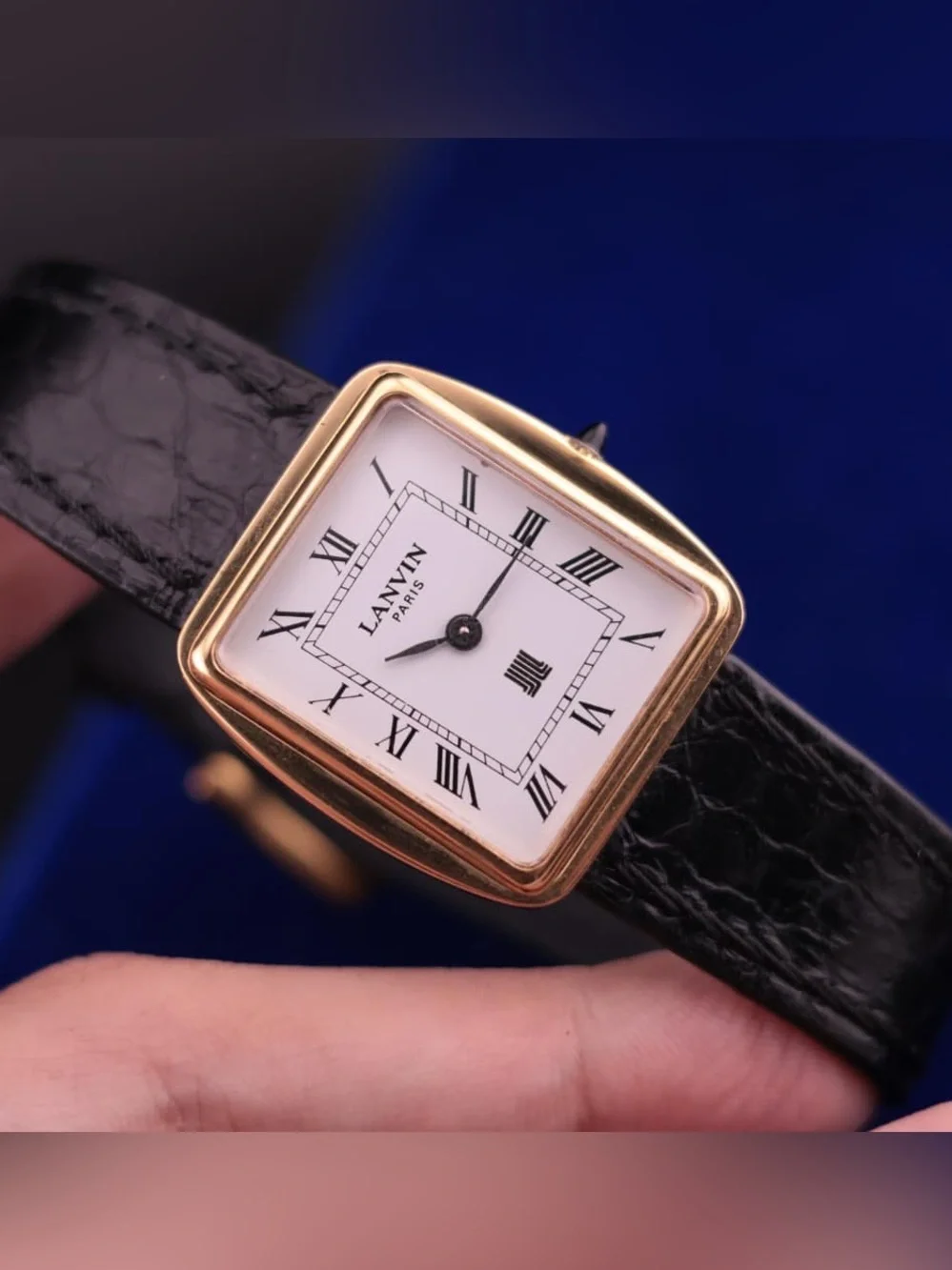 Vintage 1980s Lanvin Paris Unisex Watch, Manual Winding